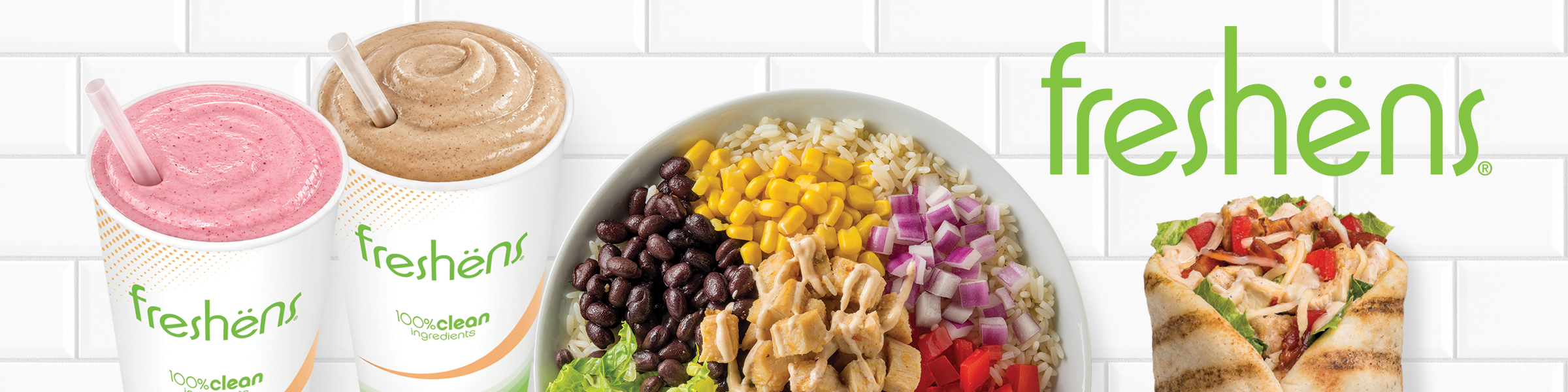Freshens smoothies, rice bowl and grilled flatbread